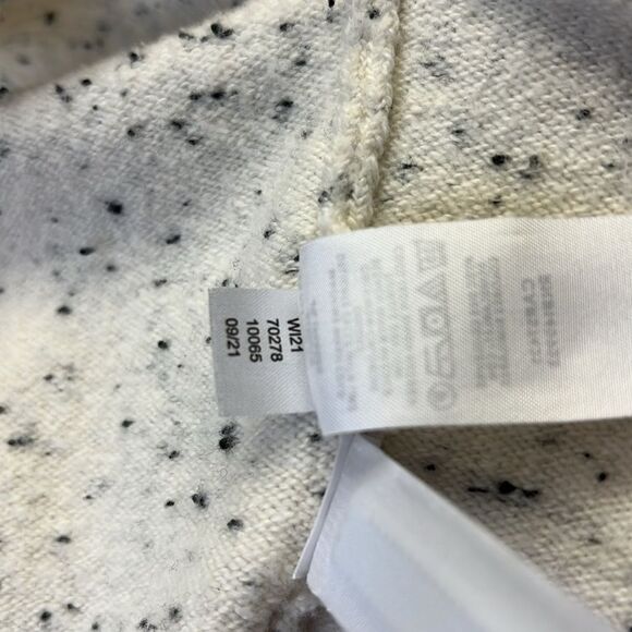 Loft Flecked Boatneck Tunic Sweater / Cream with dark speckles / XL Petite - Picture 9 of 9